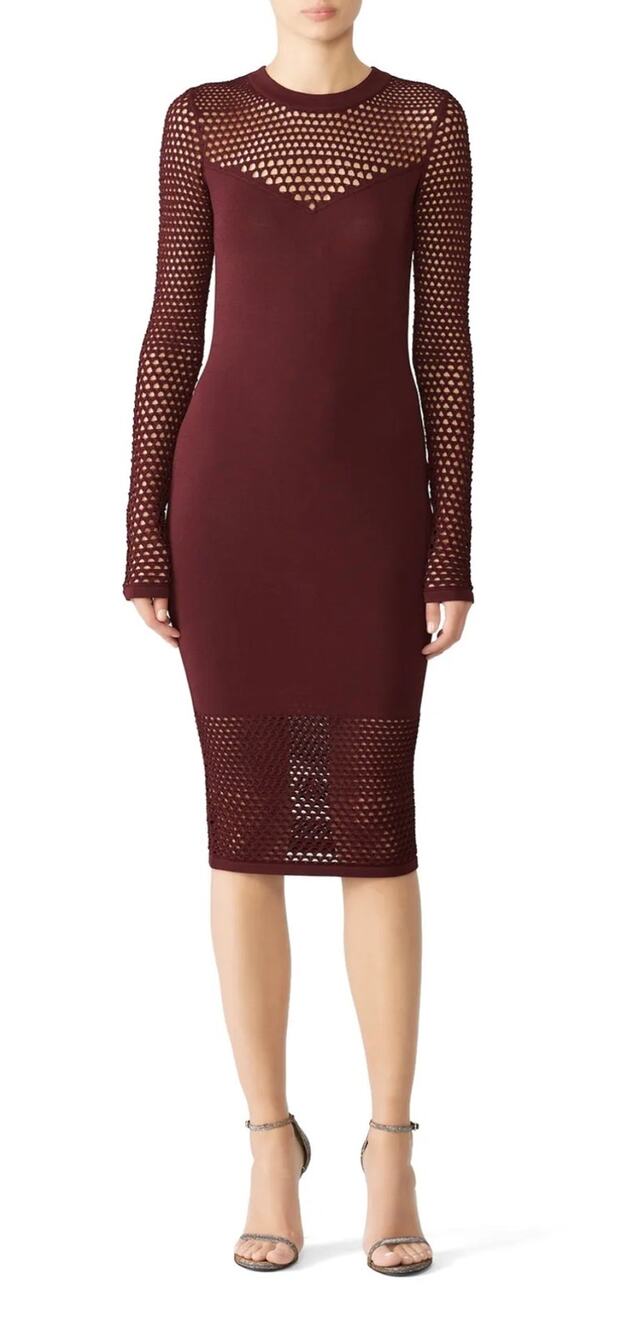Bailey 44 Burgundy Decoy Sweater Dress M